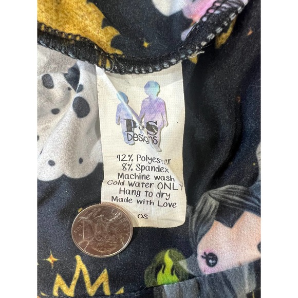 PS Designs Disney Villians black leggings size OS - Picture 3 of 3